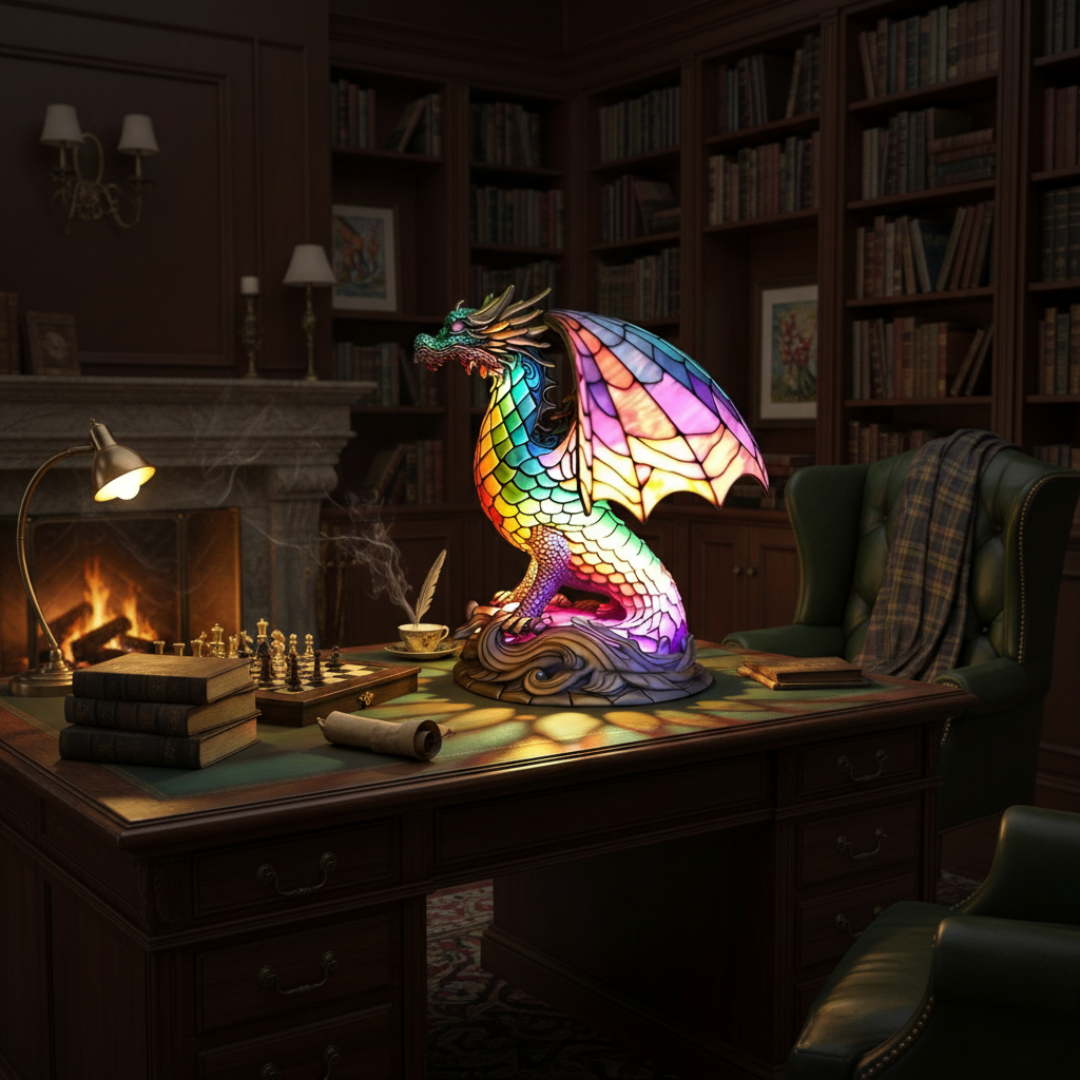 Dragon Mosaic Lamp