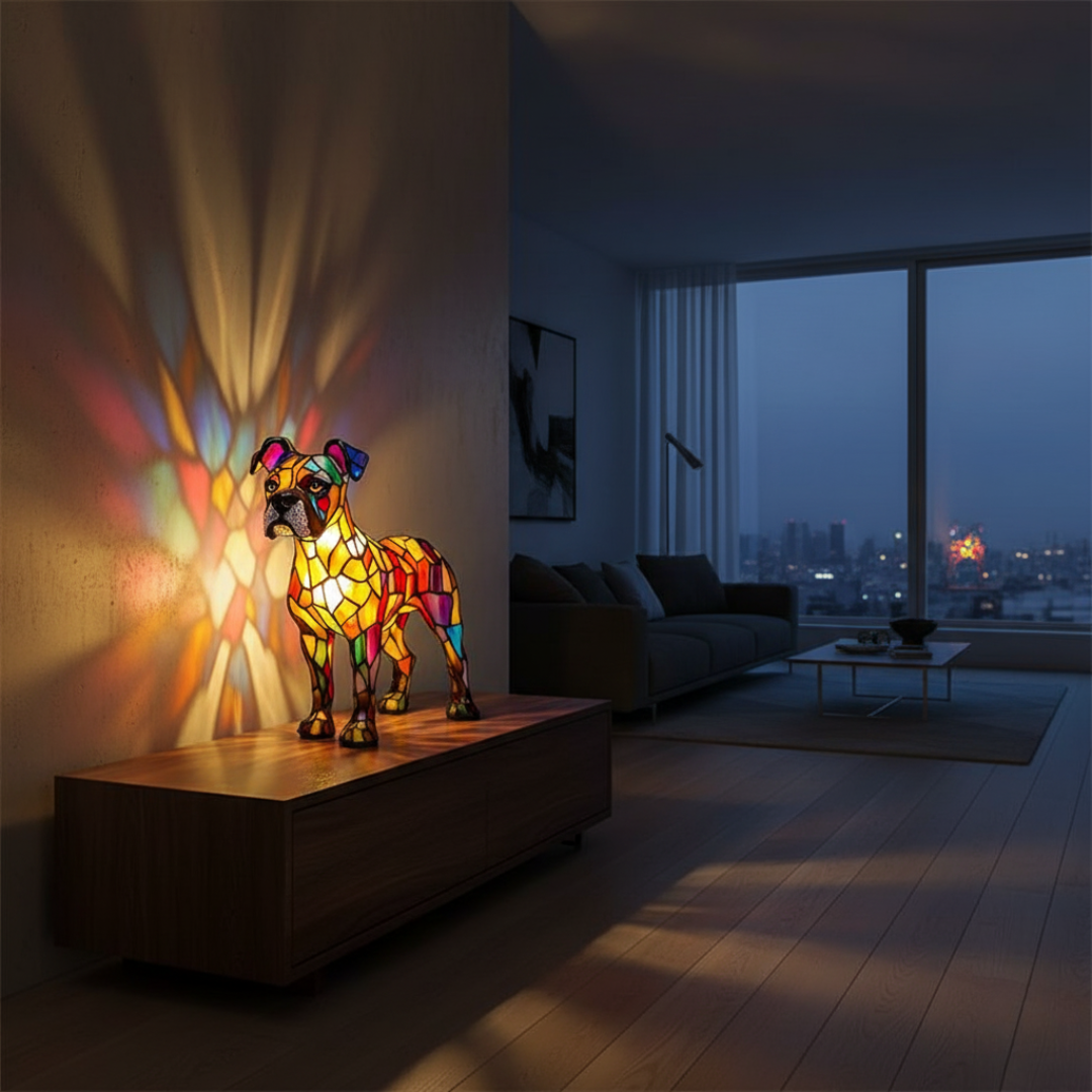 Boxer Mosaic Lamp