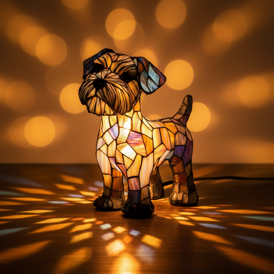 Terrier Mosaic Lamp