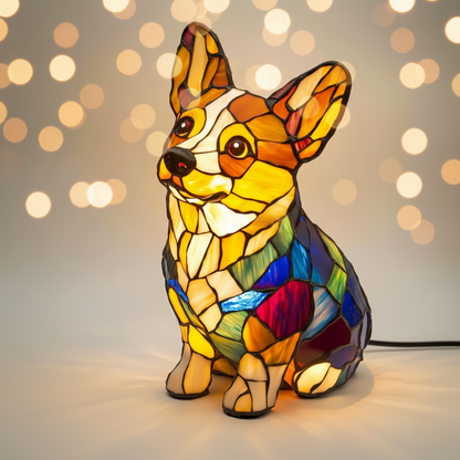 Corgi Mosaic Lamp