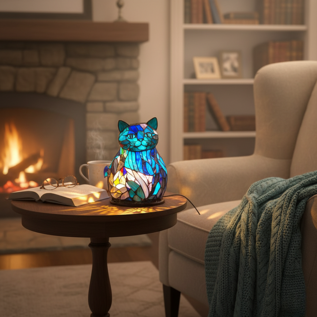 Ginger – Cat Mosaic Lamp