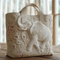 Quilted Tote Bag – Elephant Embrace