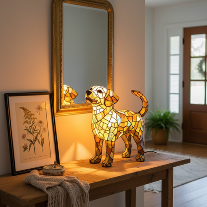 Labrador Mosaic Lamp