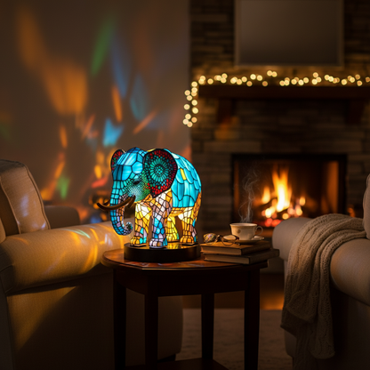 Noa – Elephant Mosaic Lamp