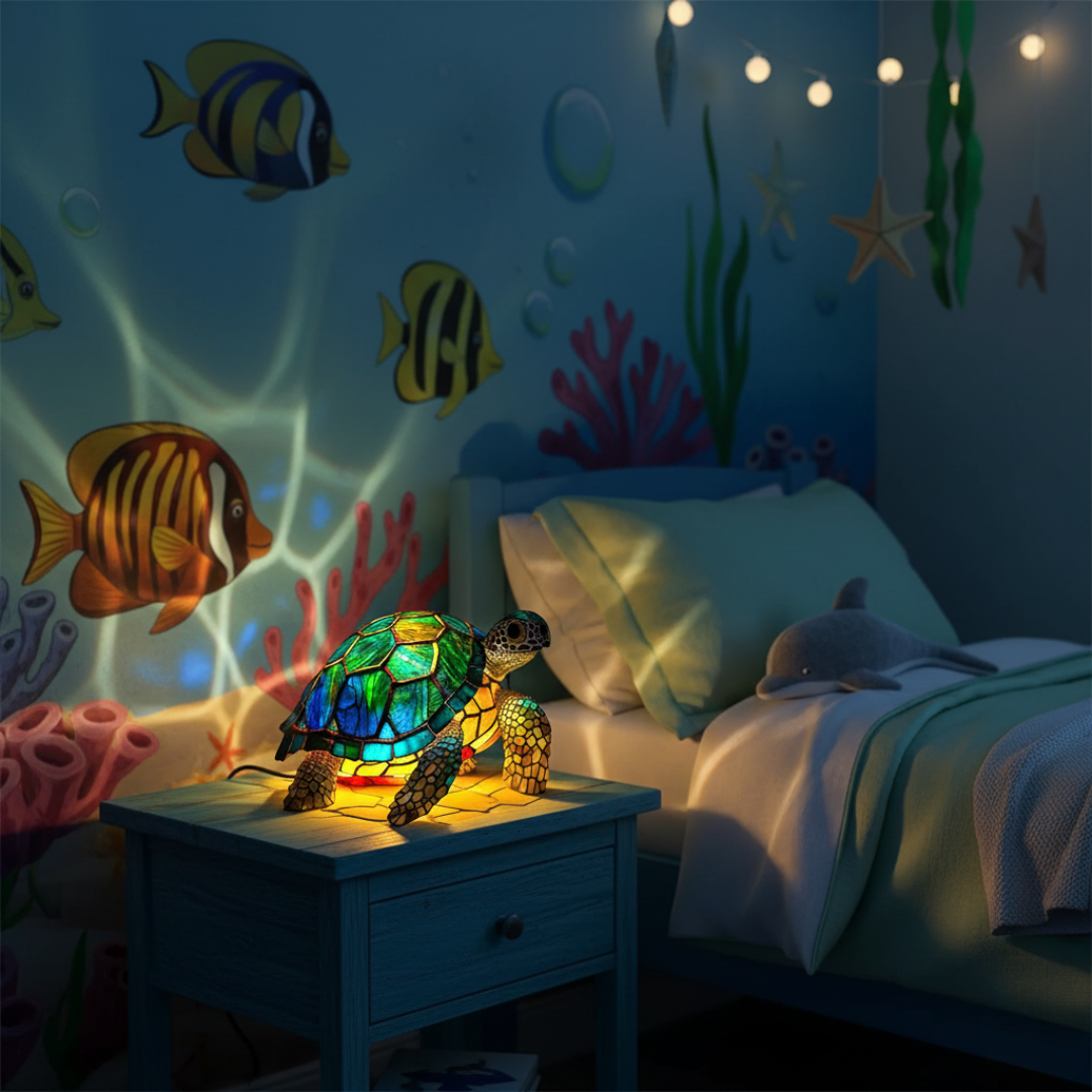Molokai – Sea Turtle Mosaic Lamp