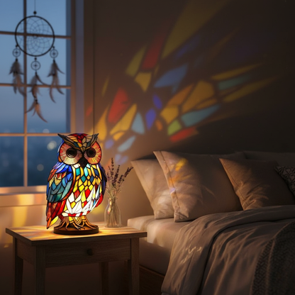 Owl Mosaic Lamp