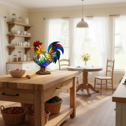 Ollie – Rooster Mosaic Lamp