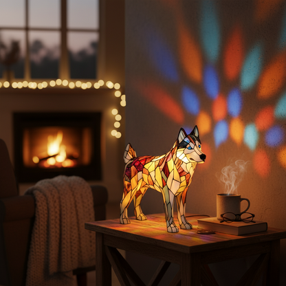 Nala – Dog Mosaic Lamp