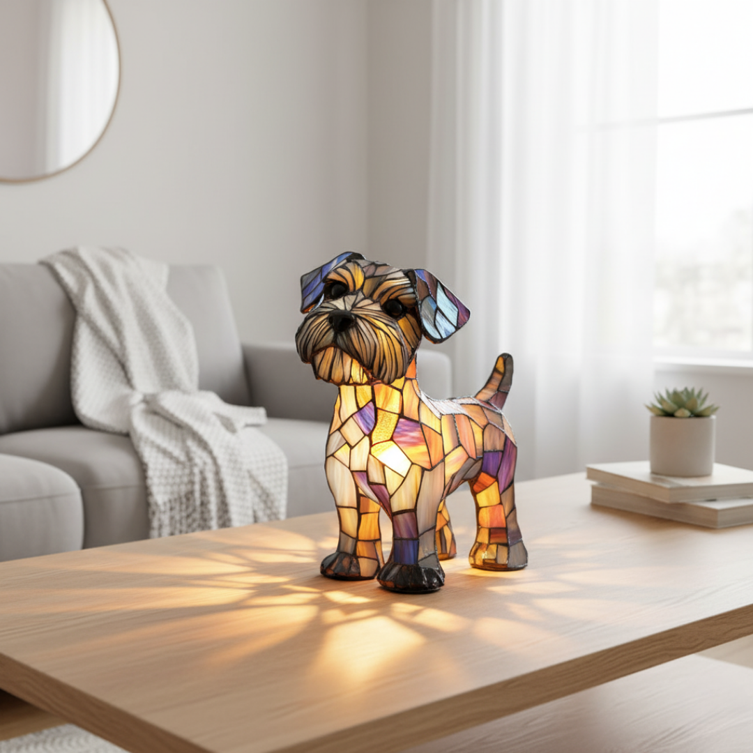 Terrier Mosaic Lamp