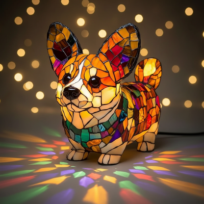 Corgi Mosaic Lamp