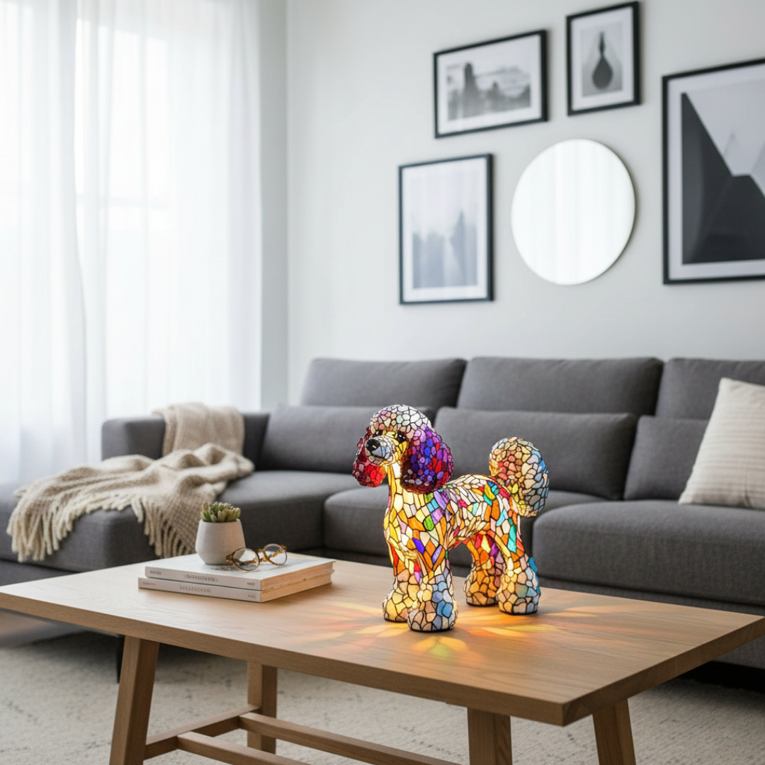 Fiamma – Crystal Dog Mosaic Lamp