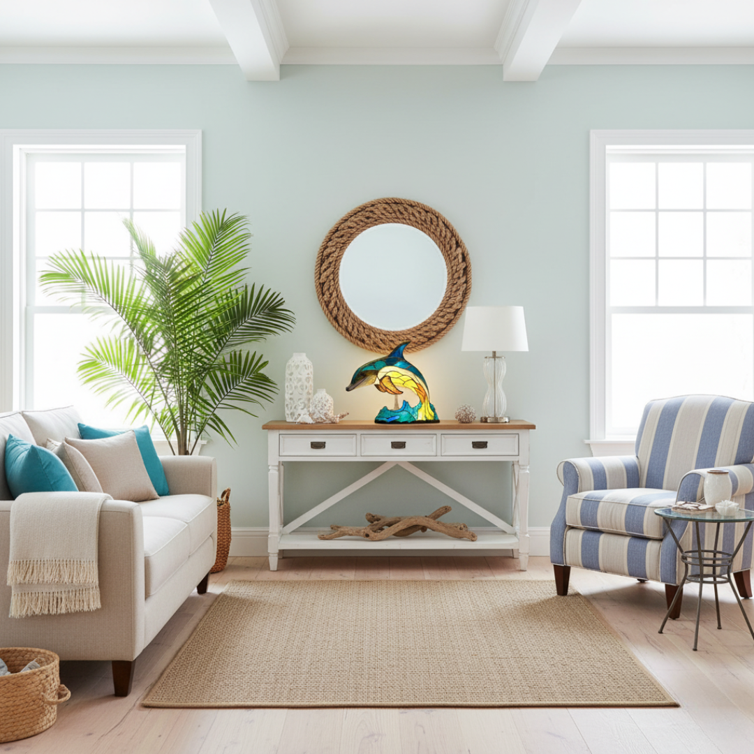 Cleo – Dolphin Mosaic Lamp