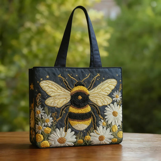 Quilted Tote Bag – Bee & Daisies