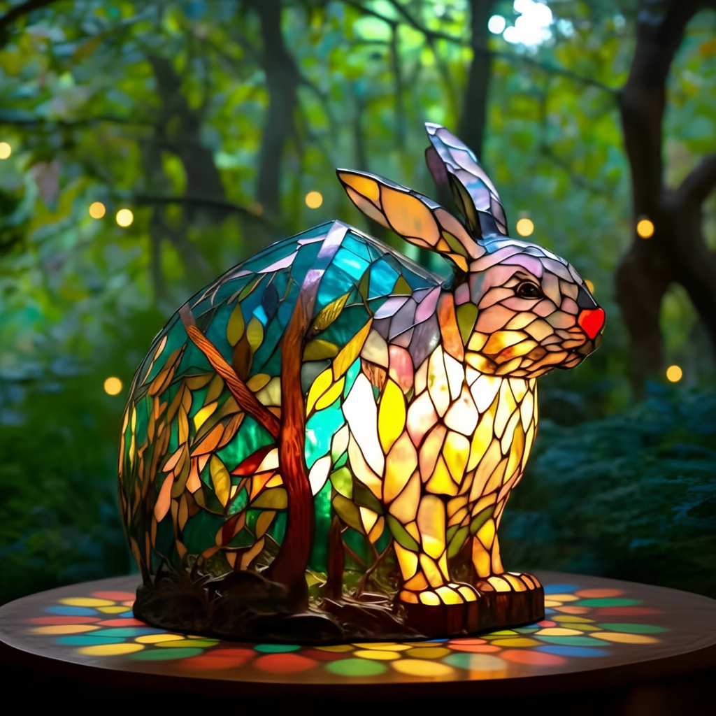 Noppie – Rabbit Mosaic Lamp
