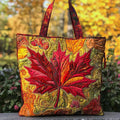 Quilted Tote Bag – Autumn Maple Sunset