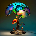 Floral Mushroom Mosaic Lamp