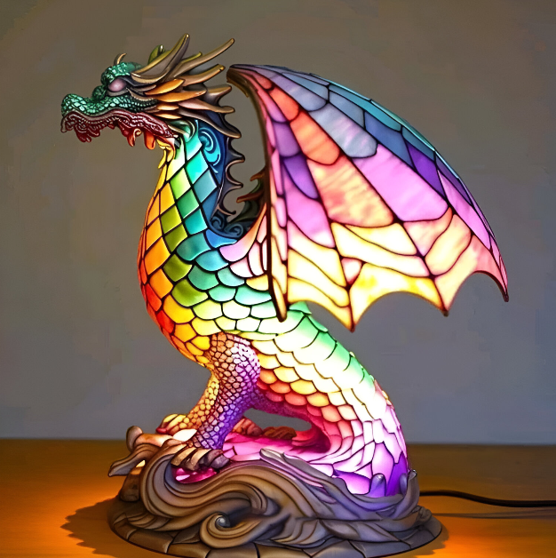 Dragon Mosaic Lamp