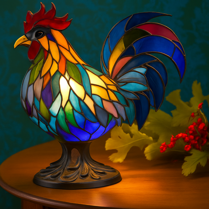 Ollie – Rooster Mosaic Lamp