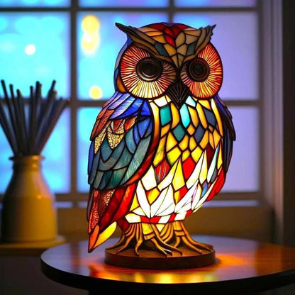 Owl Mosaic Lamp