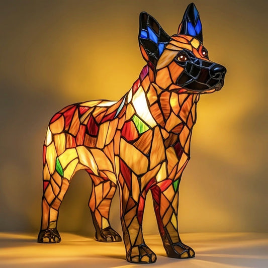Luminous Guardian Mosaic Lamp
