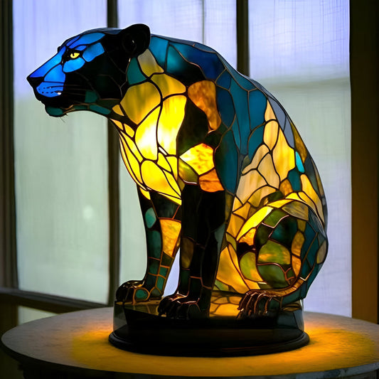 Panther Mosaic Lamp