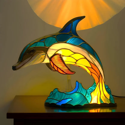 Cleo – Dolphin Mosaic Lamp