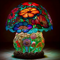 Glazed Mushroom Mosaic Lamp